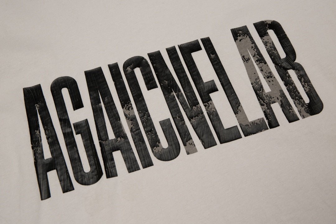 BALENCIAGA Cracked Reverse Logo Distressed T-Shirt – Unisex Oversized Fit | Sizes XS–L