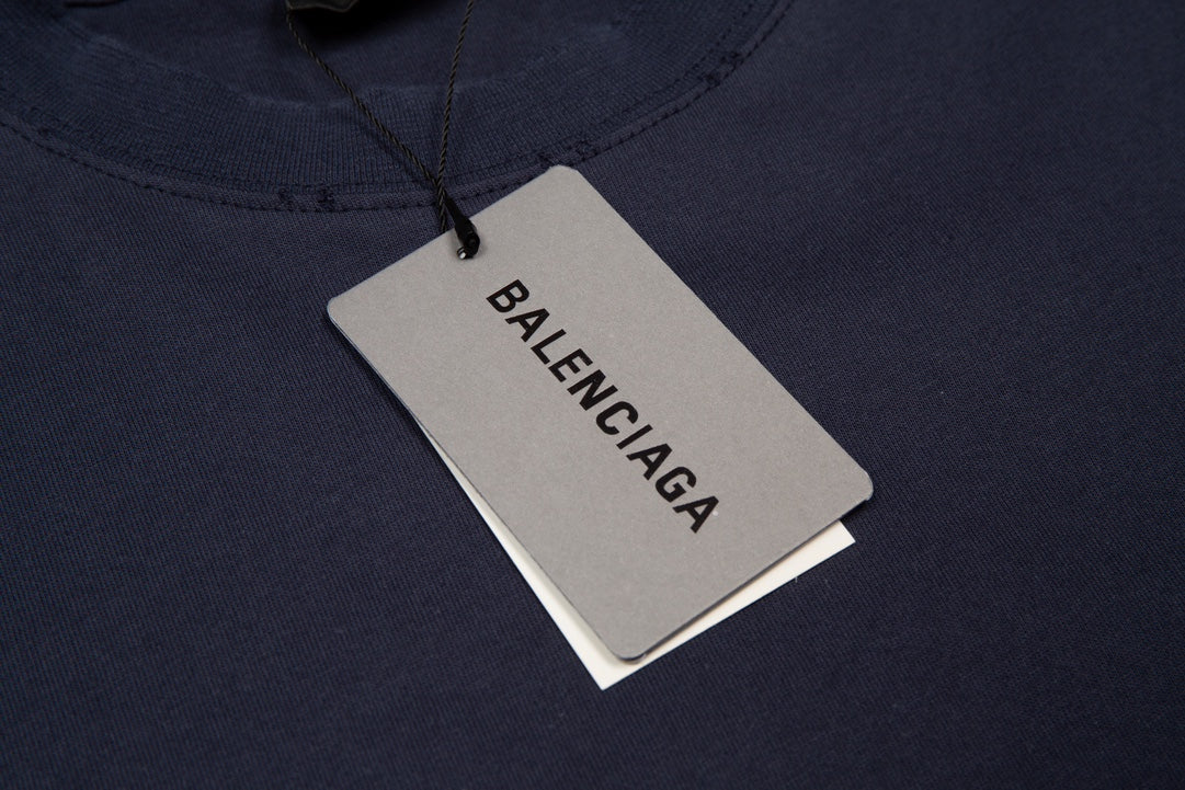 BALENCIAGA Oversized M Logo Print T-Shirt – Distressed Graffiti Style | Unisex XS–L