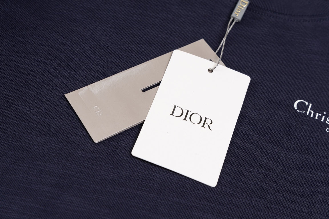 DIOR SS24 Distressed “Burnout” Letter Print T-Shirt | Premium Slub Cotton | Sizes XS–L