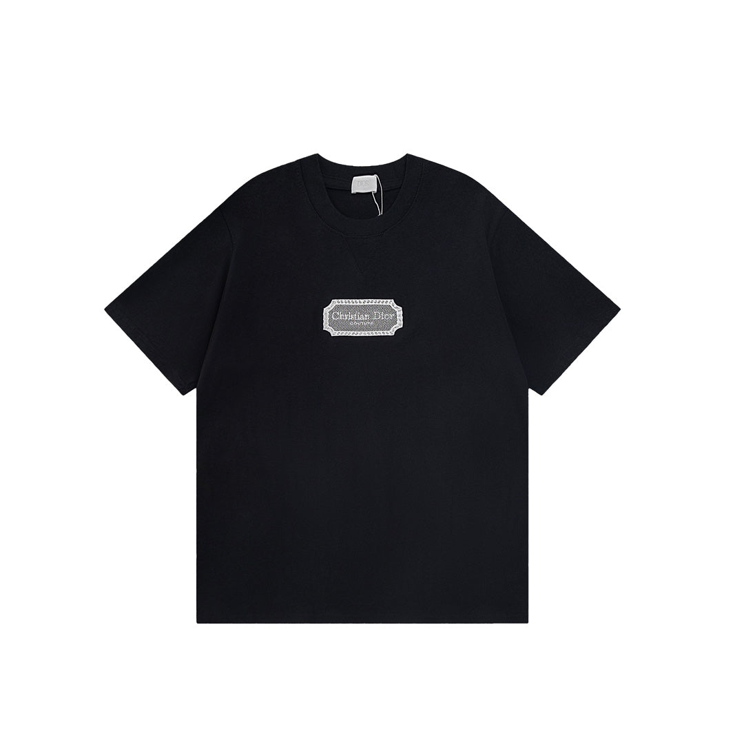 DIOR Couture Blade Embroidery T-Shirt | Premium 280g Cotton | Sizes XS–L | Black, White, Blue