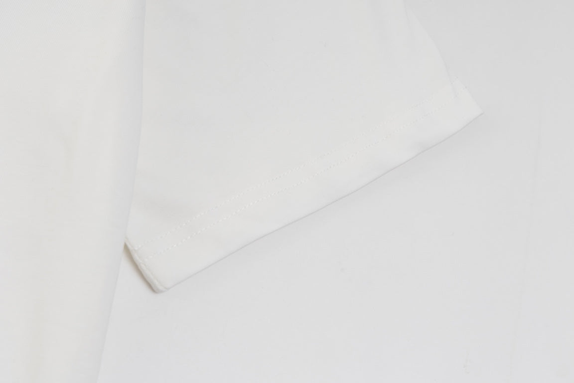 DIOR 2024 Embroidered Logo T-Shirt | Premium 280g Cotton | Sizes XS–L | Gray, White