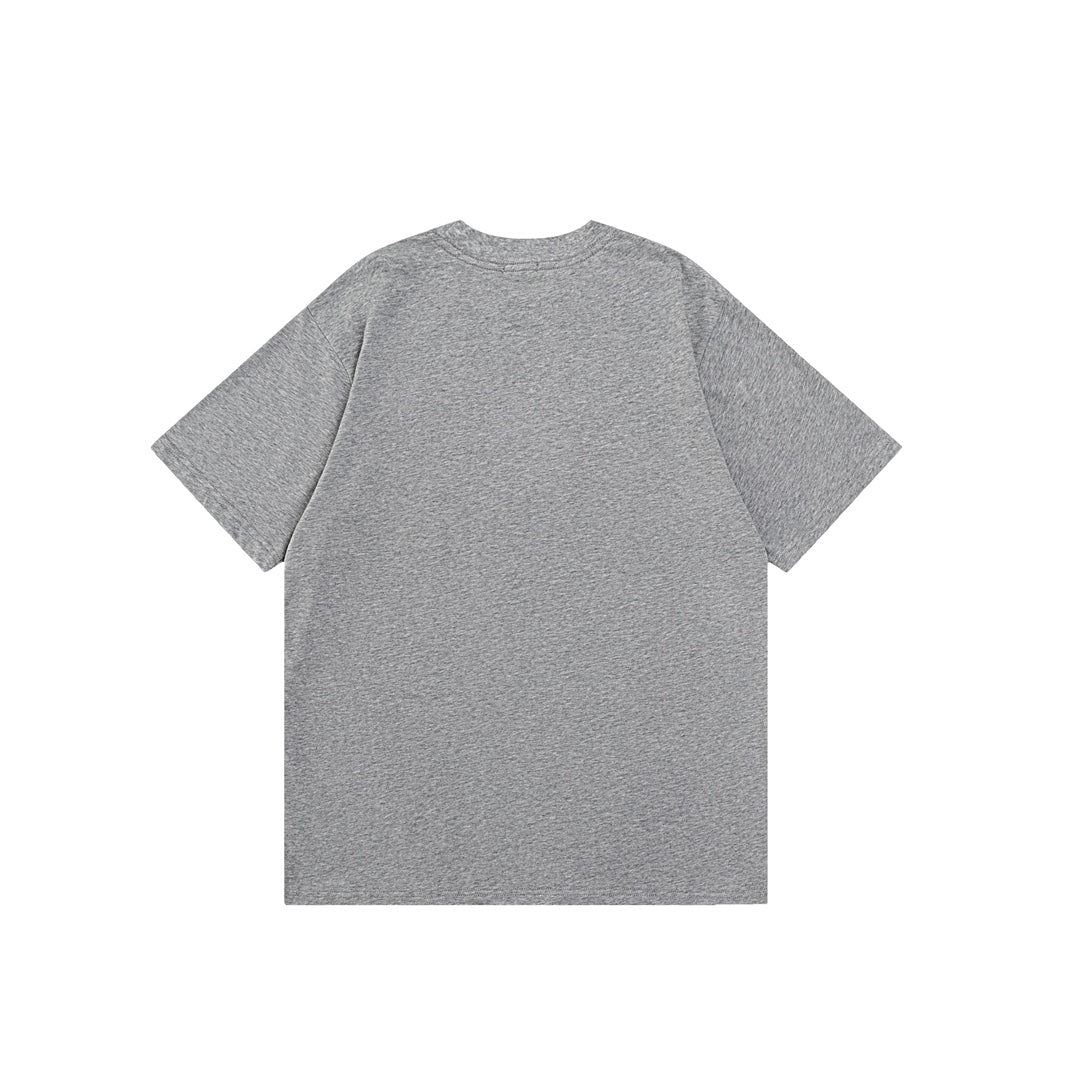 DIOR 2024 Embroidered Logo T-Shirt | Premium 280g Cotton | Sizes XS–L | Gray, White
