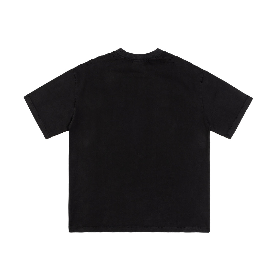 BALENCIAGA Melted Logo Distressed Oversized T-Shirt Unisex XS–L