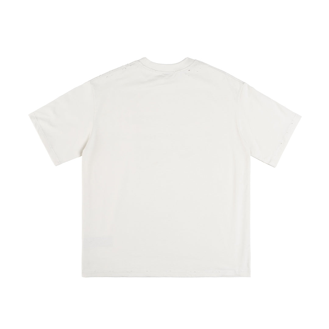 BALENCIAGA Melted Logo Distressed Oversized T-Shirt Unisex XS–L
