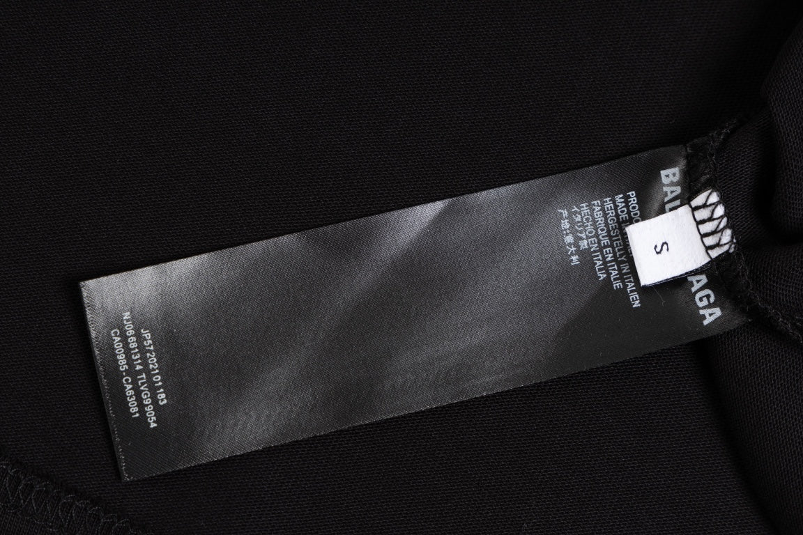 BALENCIAGA Eye Chart Logo Distressed Oversized T-Shirt Unisex XS–L