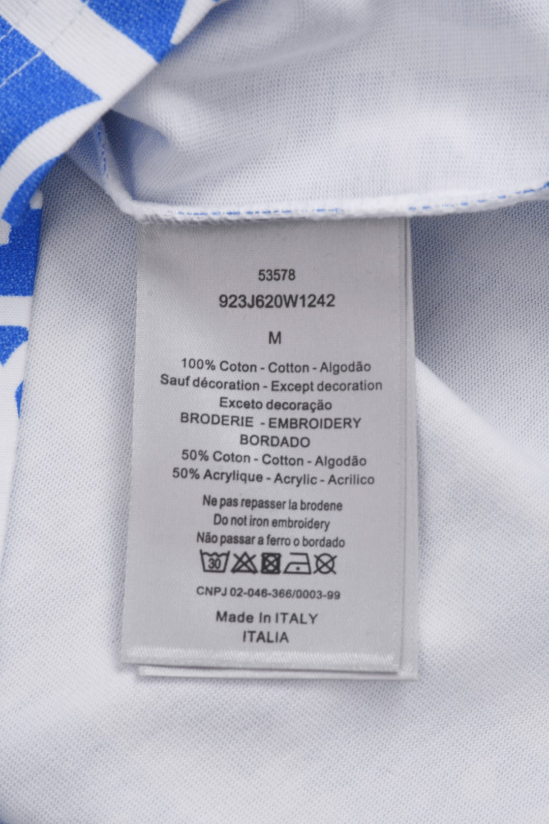 DIOR 25SS CD Gradient Print & Embroidered Logo T-Shirt | Pure Cotton | Black & White | Sizes XS–L