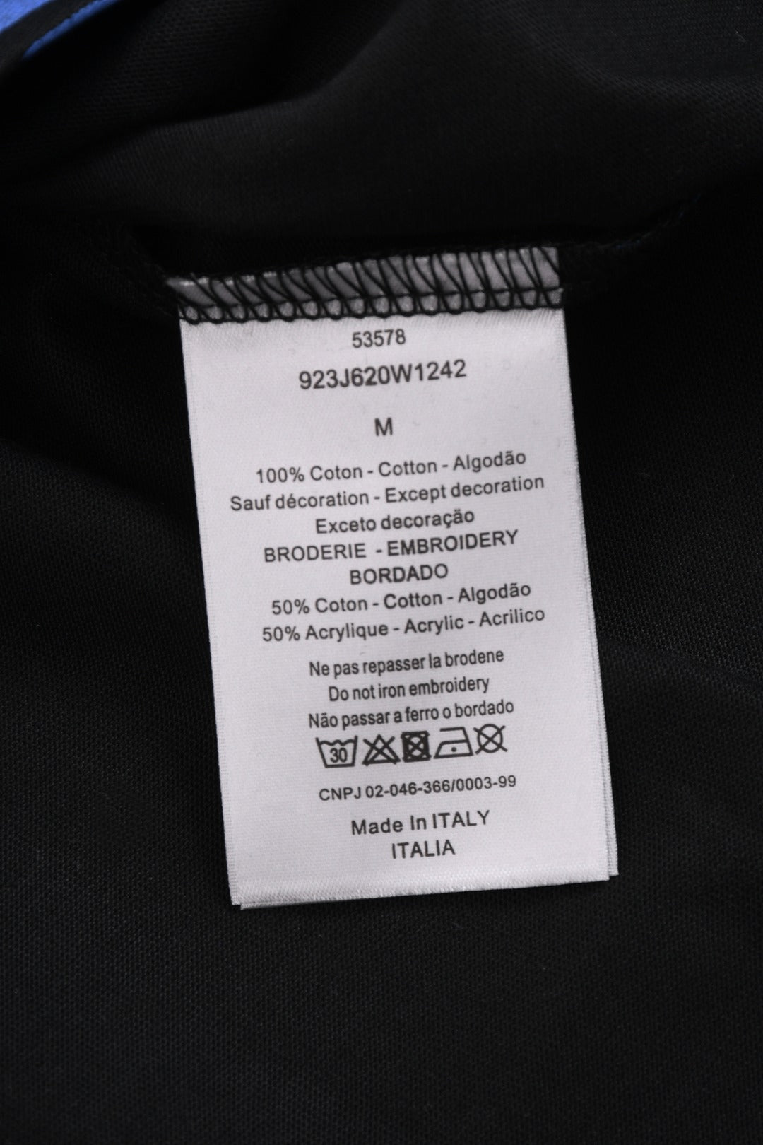 DIOR 25SS CD Gradient Print & Embroidered Logo T-Shirt | Pure Cotton | Black & White | Sizes XS–L