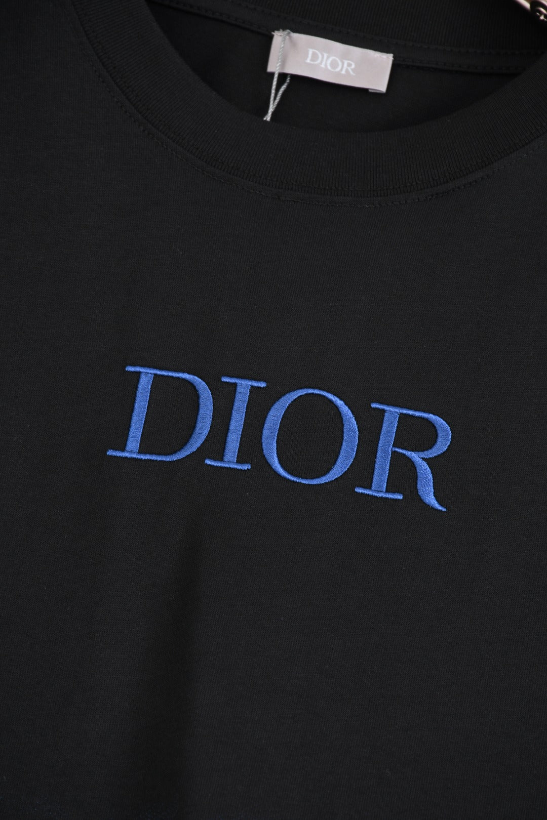 DIOR 25SS CD Gradient Print & Embroidered Logo T-Shirt | Pure Cotton | Black & White | Sizes XS–L