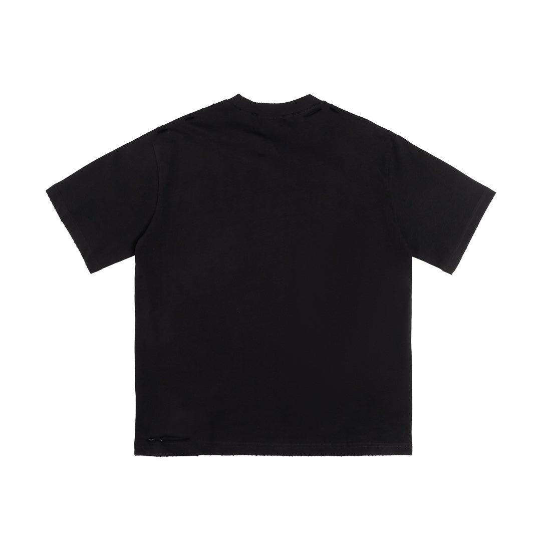 BALENCIAGA Distressed Earth Graphic Oversized T-Shirt Unisex 1–4