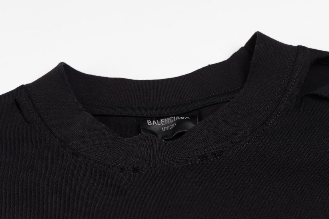 BALENCIAGA Distressed Earth Graphic Oversized T-Shirt Unisex 1–4