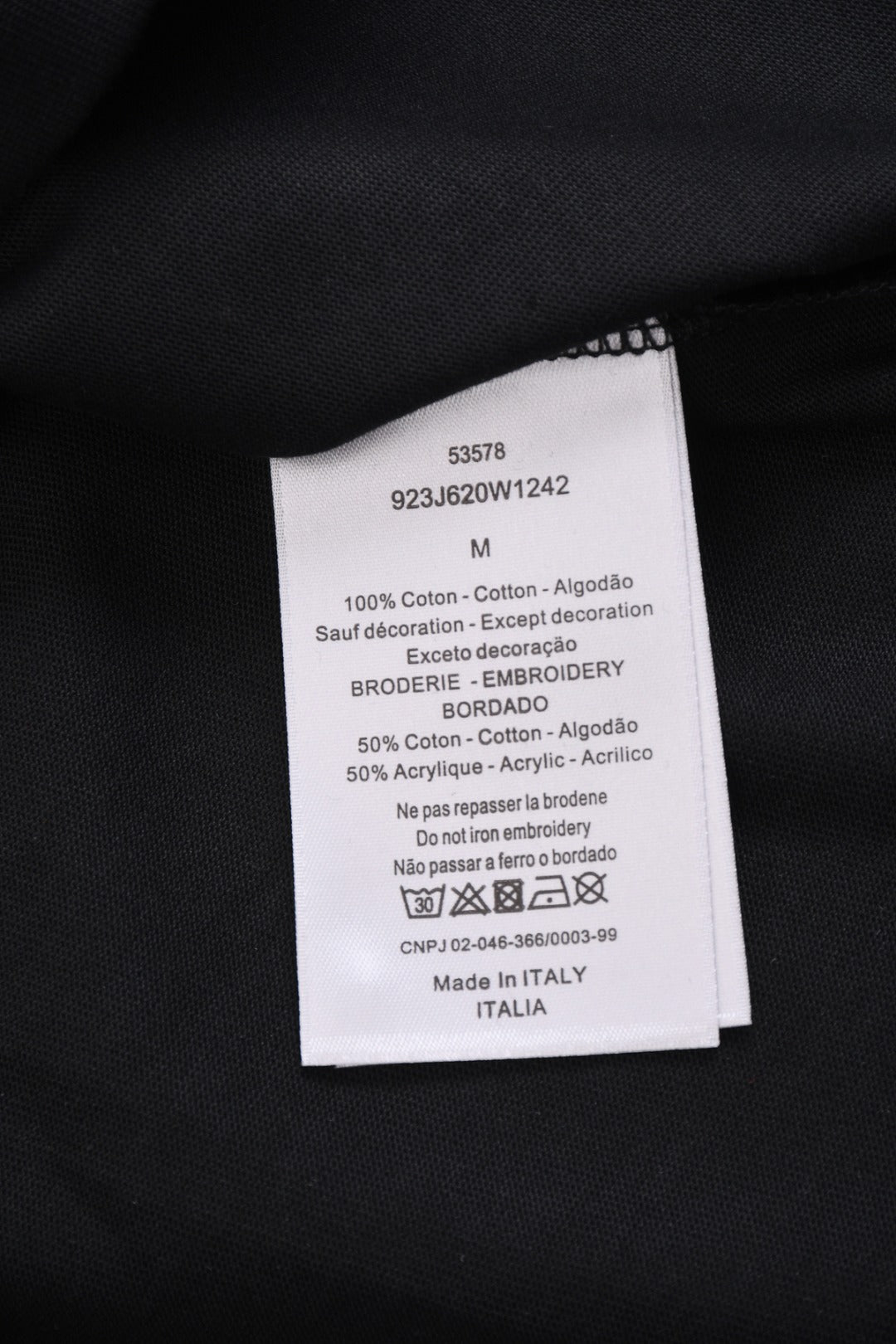 DIOR 25SS Shoulder Stripe & “47” Logo T-Shirt | Pure Cotton | Black & White | Sizes XS–L