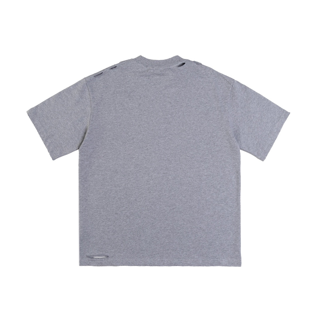 BALENCIAGA Distressed Earth Graphic Oversized T-Shirt Unisex 1–4
