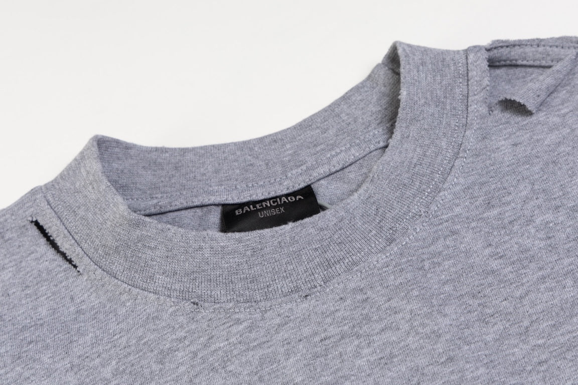 BALENCIAGA Distressed Earth Graphic Oversized T-Shirt Unisex 1–4