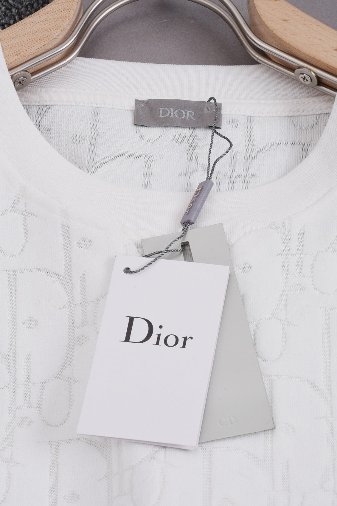 DIOR 25SS Classic Monogram Jacquard Logo T-Shirt | Terry Texture | Pure Cotton | XS–L | 6 Colors