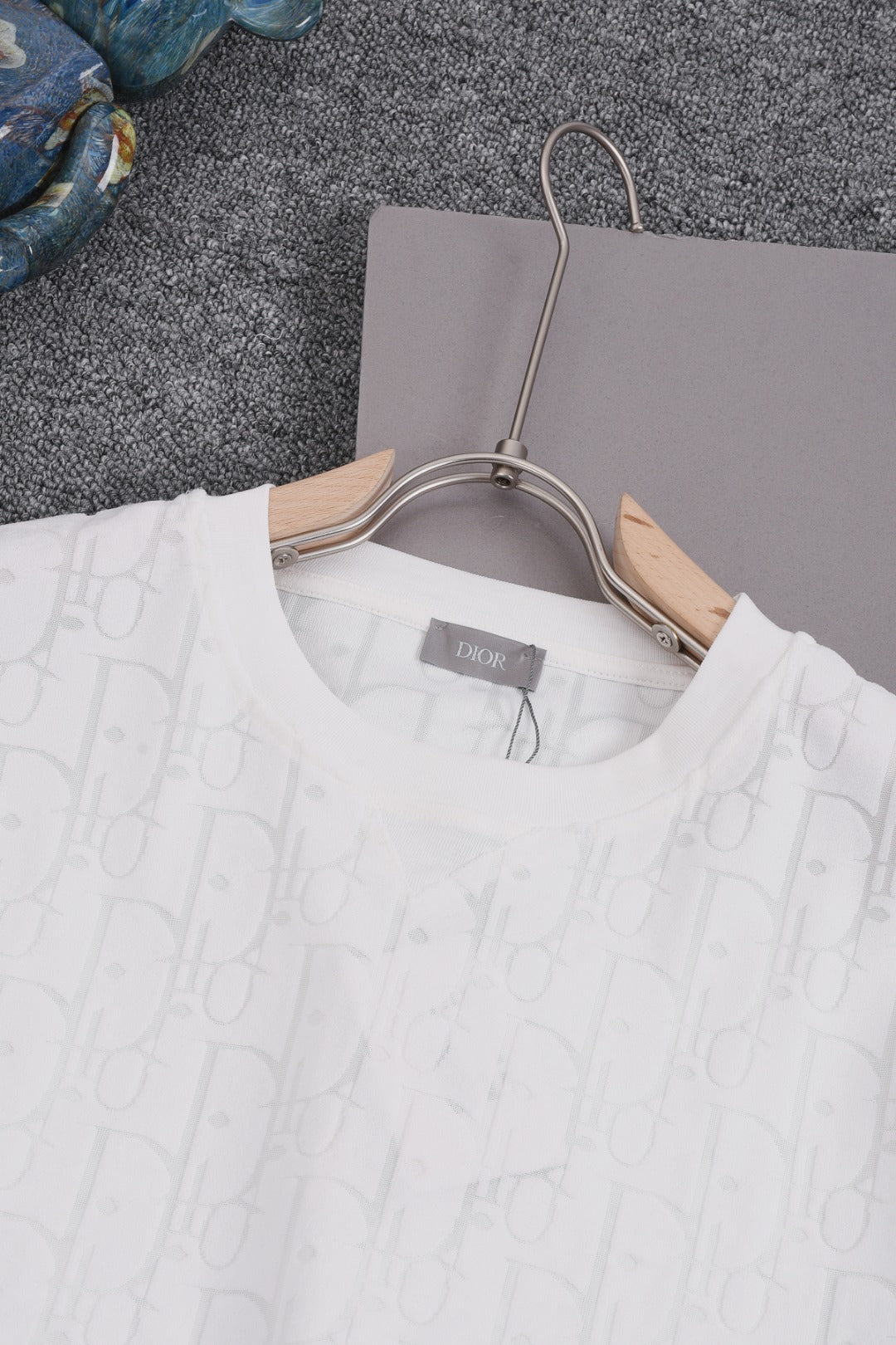 DIOR 25SS Classic Monogram Jacquard Logo T-Shirt | Terry Texture | Pure Cotton | XS–L | 6 Colors