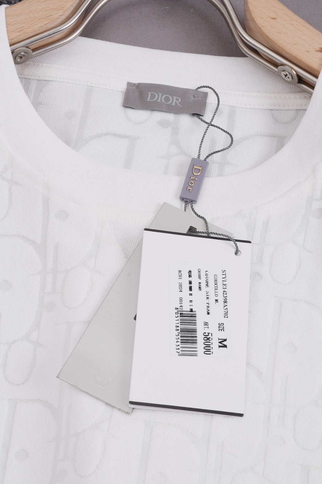DIOR 25SS Classic Monogram Jacquard Logo T-Shirt | Terry Texture | Pure Cotton | XS–L | 6 Colors