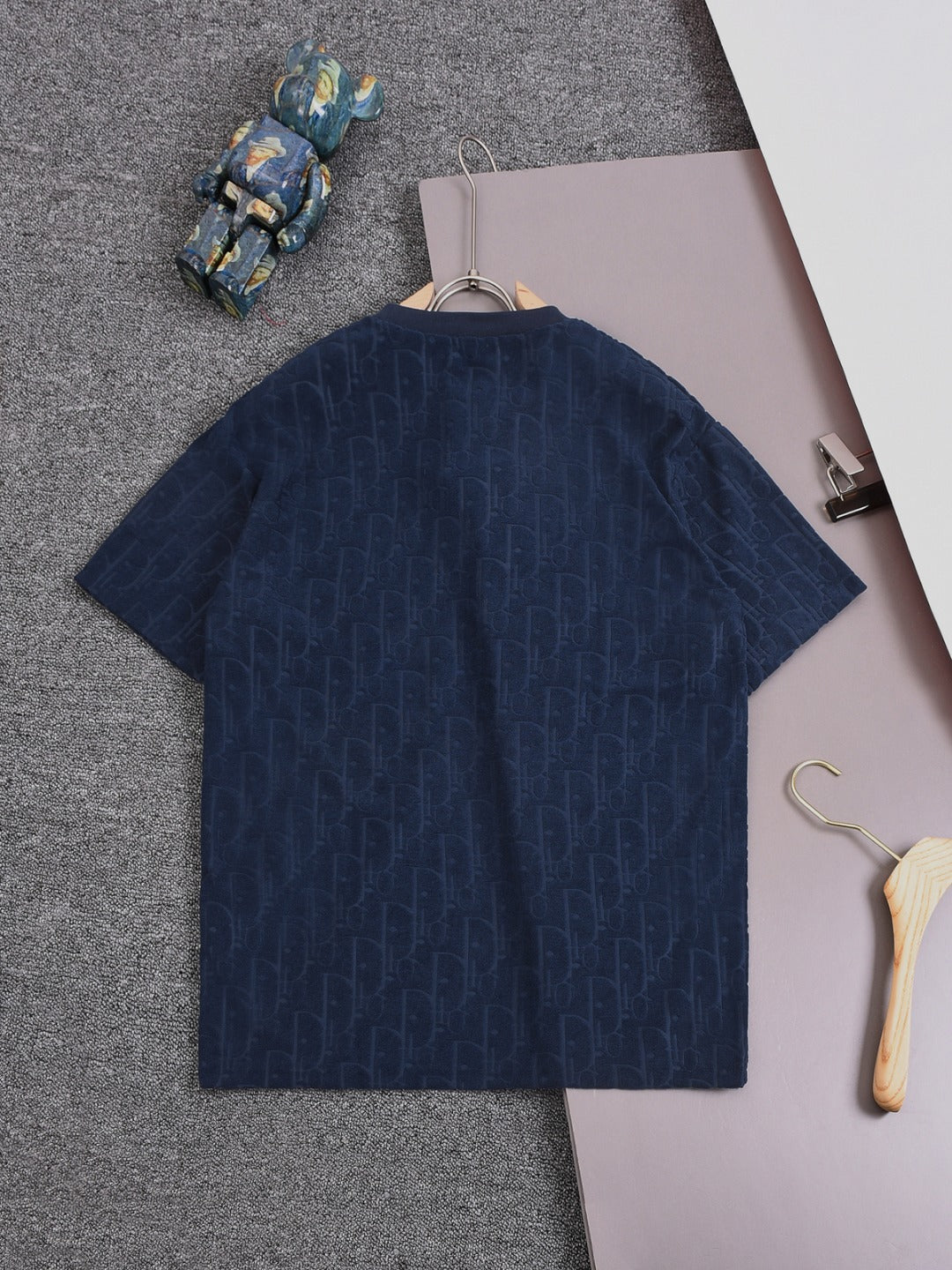 DIOR 25SS Classic Monogram Jacquard Logo T-Shirt | Terry Texture | Pure Cotton | XS–L | 6 Colors