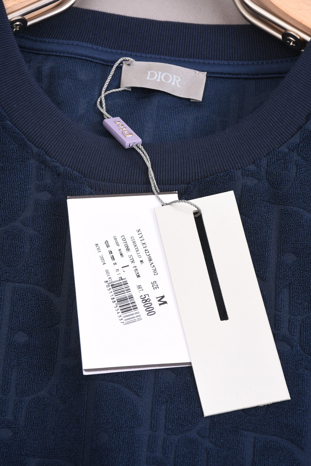 DIOR 25SS Classic Monogram Jacquard Logo T-Shirt | Terry Texture | Pure Cotton | XS–L | 6 Colors