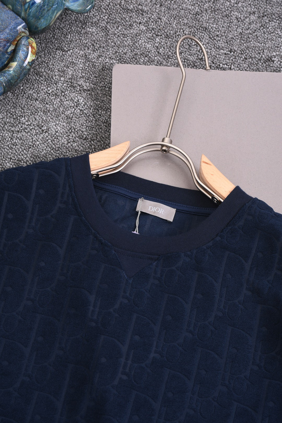DIOR 25SS Classic Monogram Jacquard Logo T-Shirt | Terry Texture | Pure Cotton | XS–L | 6 Colors
