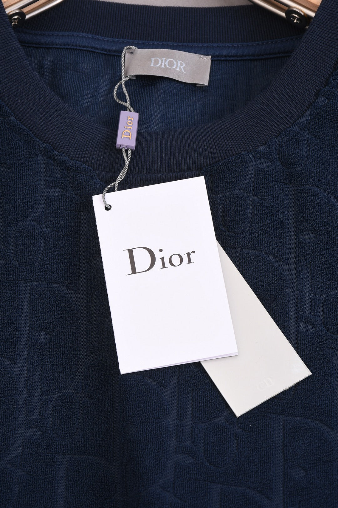 DIOR 25SS Classic Monogram Jacquard Logo T-Shirt | Terry Texture | Pure Cotton | XS–L | 6 Colors