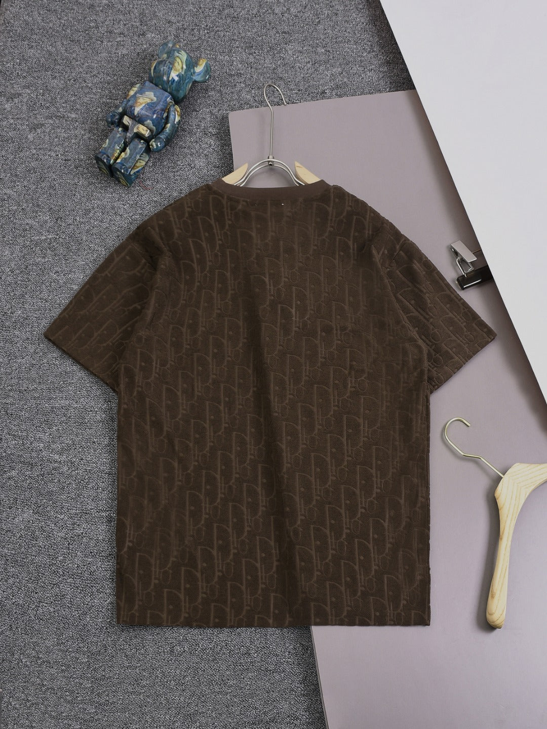 DIOR 25SS Classic Monogram Jacquard Logo T-Shirt | Terry Texture | Pure Cotton | XS–L | 6 Colors