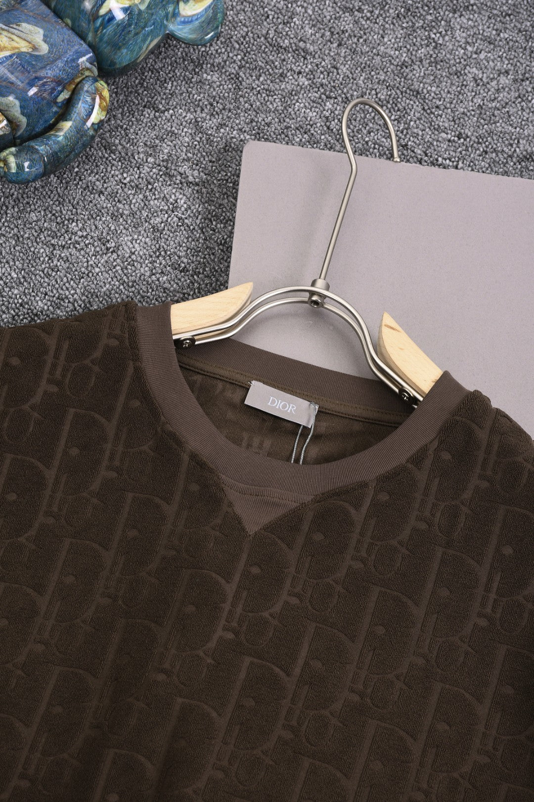 DIOR 25SS Classic Monogram Jacquard Logo T-Shirt | Terry Texture | Pure Cotton | XS–L | 6 Colors