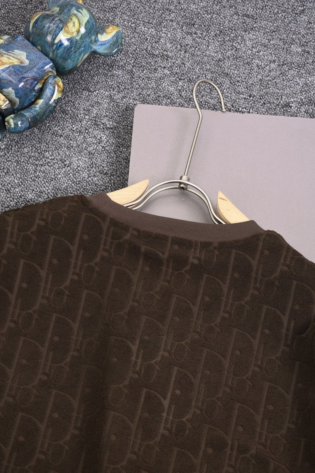 DIOR 25SS Classic Monogram Jacquard Logo T-Shirt | Terry Texture | Pure Cotton | XS–L | 6 Colors