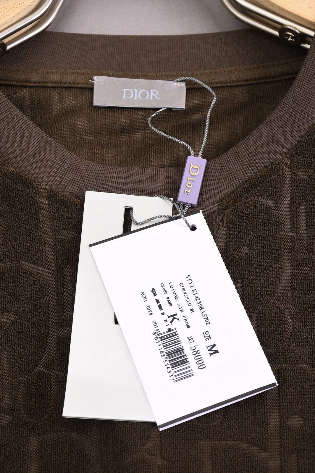 DIOR 25SS Classic Monogram Jacquard Logo T-Shirt | Terry Texture | Pure Cotton | XS–L | 6 Colors