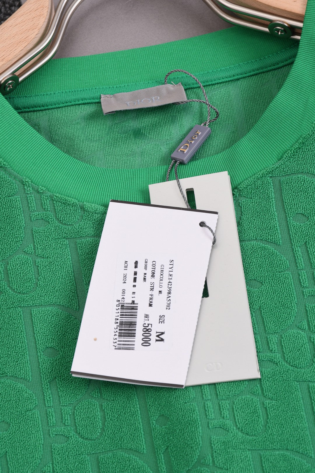DIOR 25SS Classic Monogram Jacquard Logo T-Shirt | Terry Texture | Pure Cotton | XS–L | 6 Colors