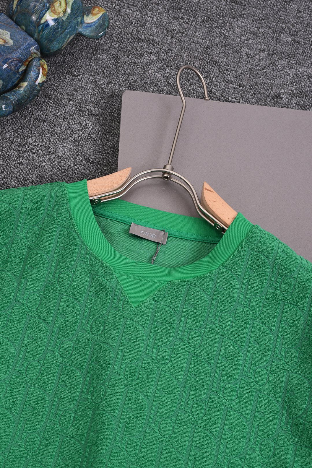 DIOR 25SS Classic Monogram Jacquard Logo T-Shirt | Terry Texture | Pure Cotton | XS–L | 6 Colors