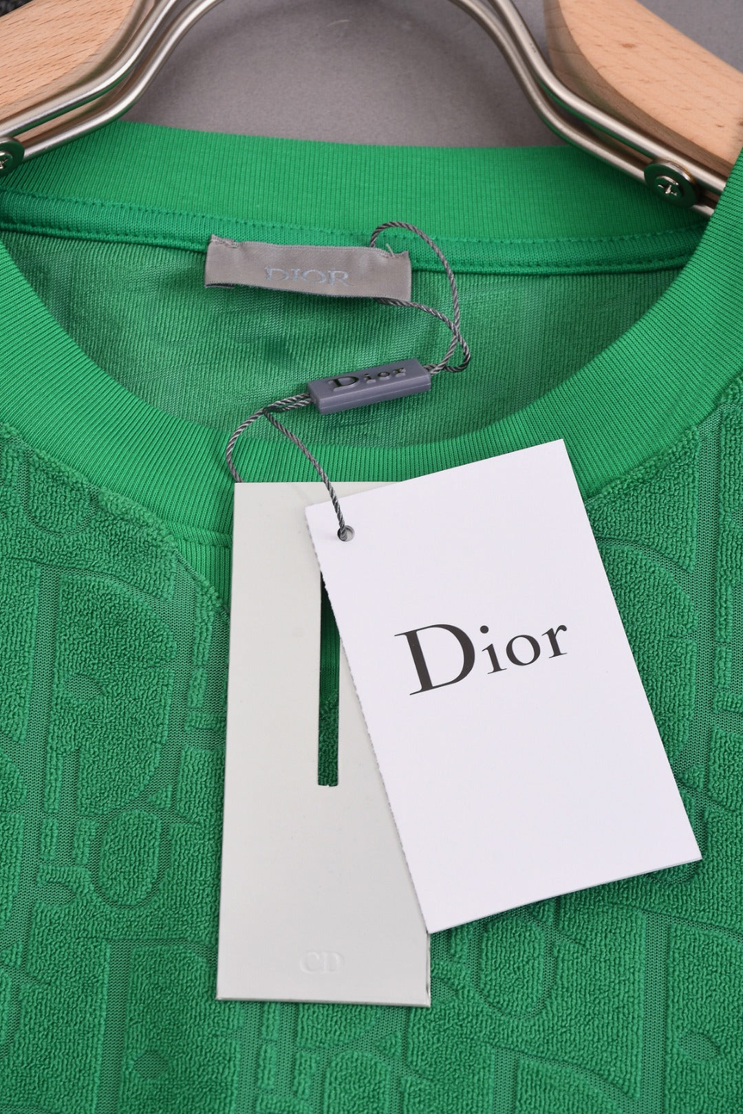 DIOR 25SS Classic Monogram Jacquard Logo T-Shirt | Terry Texture | Pure Cotton | XS–L | 6 Colors
