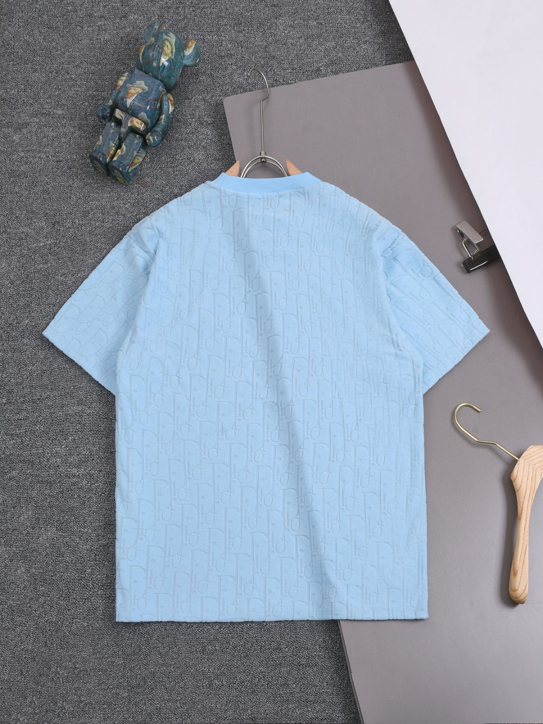 DIOR 25SS Classic Monogram Jacquard Logo T-Shirt | Terry Texture | Pure Cotton | XS–L | 6 Colors