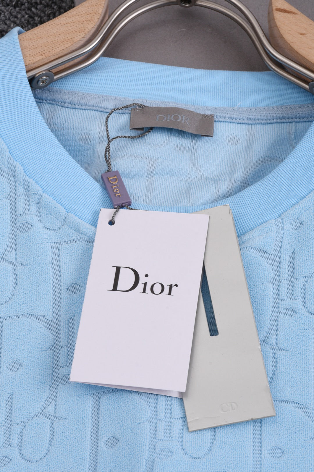 DIOR 25SS Classic Monogram Jacquard Logo T-Shirt | Terry Texture | Pure Cotton | XS–L | 6 Colors