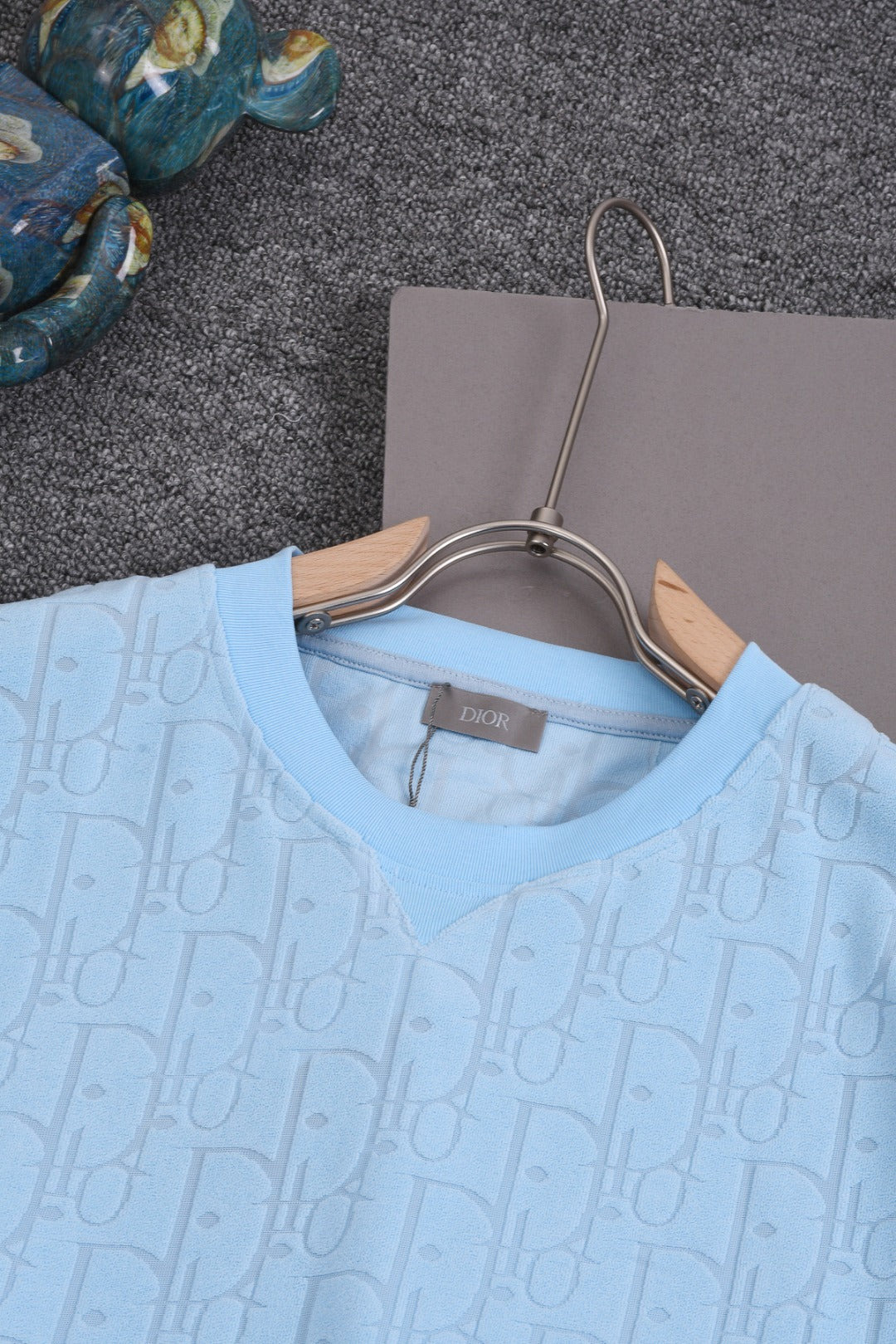 DIOR 25SS Classic Monogram Jacquard Logo T-Shirt | Terry Texture | Pure Cotton | XS–L | 6 Colors