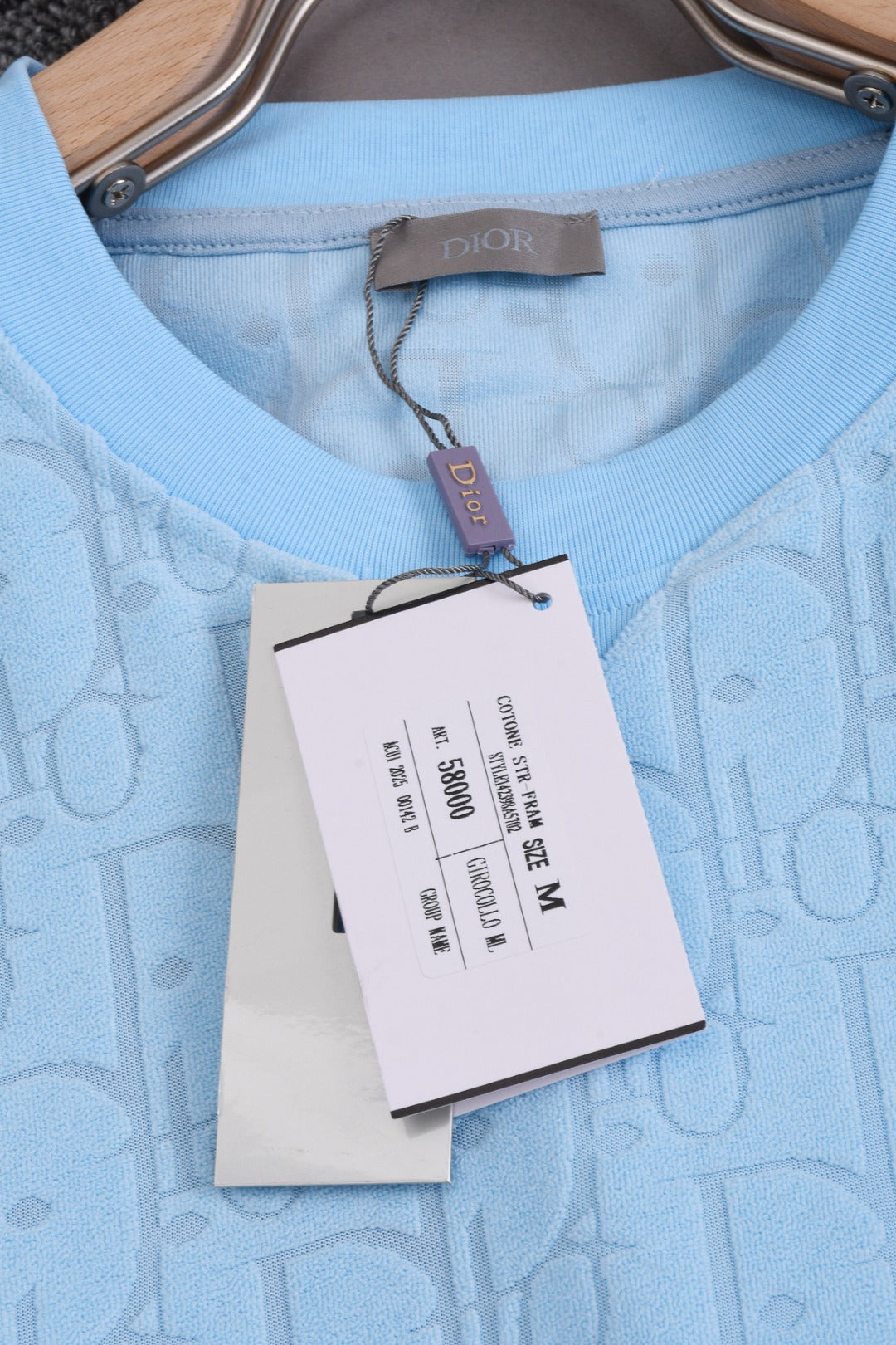 DIOR 25SS Classic Monogram Jacquard Logo T-Shirt | Terry Texture | Pure Cotton | XS–L | 6 Colors