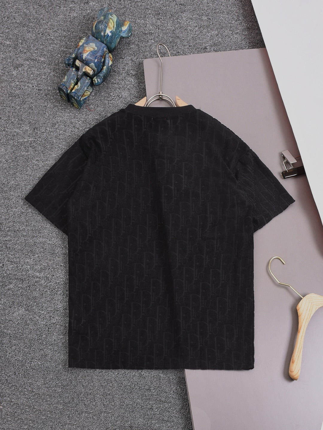 DIOR 25SS Classic Monogram Jacquard Logo T-Shirt | Terry Texture | Pure Cotton | XS–L | 6 Colors