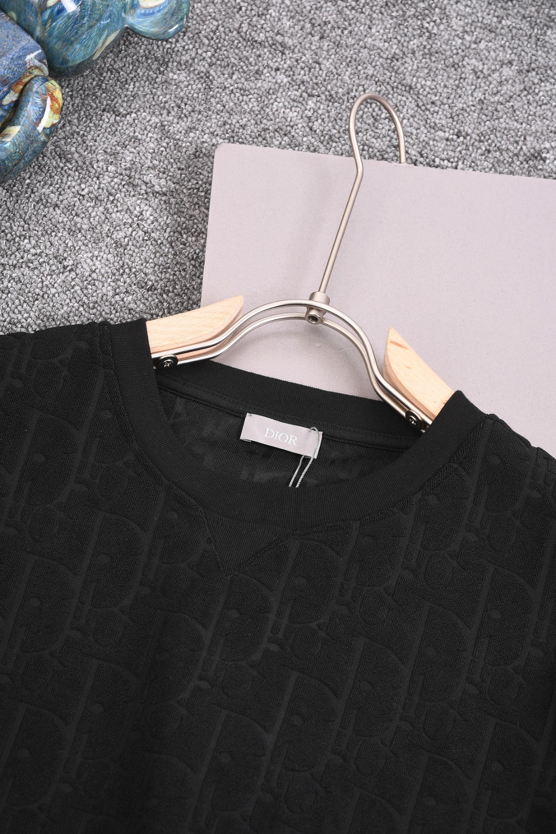 DIOR 25SS Classic Monogram Jacquard Logo T-Shirt | Terry Texture | Pure Cotton | XS–L | 6 Colors