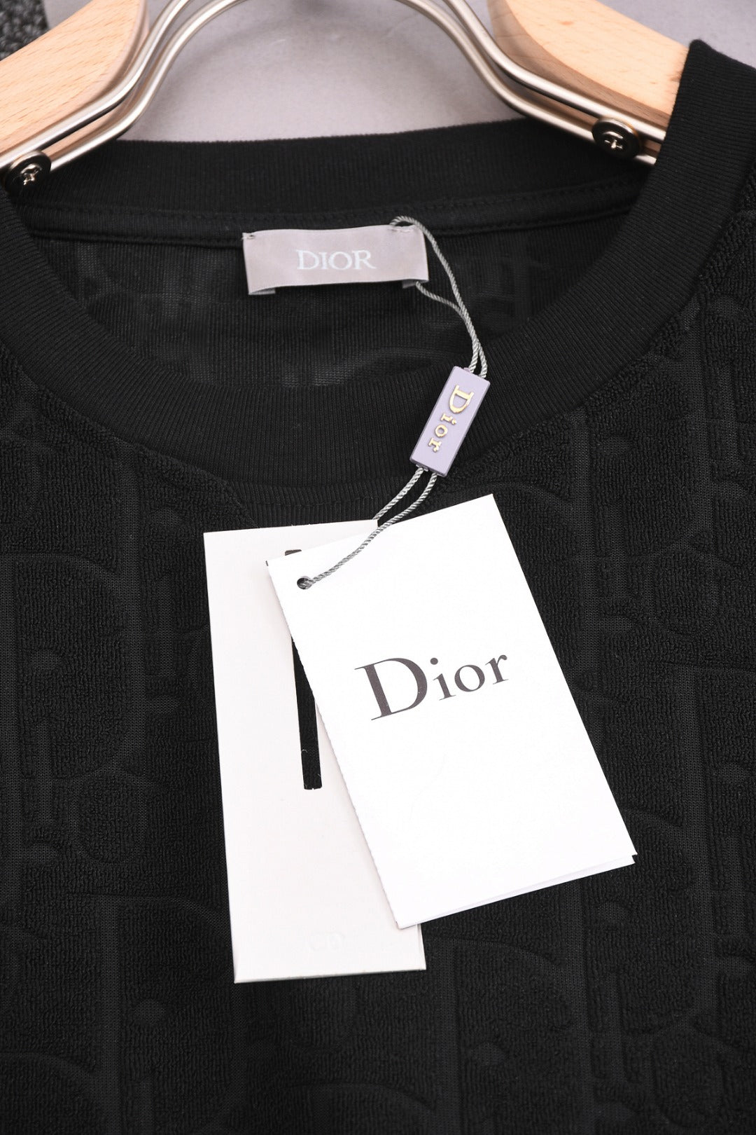 DIOR 25SS Classic Monogram Jacquard Logo T-Shirt | Terry Texture | Pure Cotton | XS–L | 6 Colors