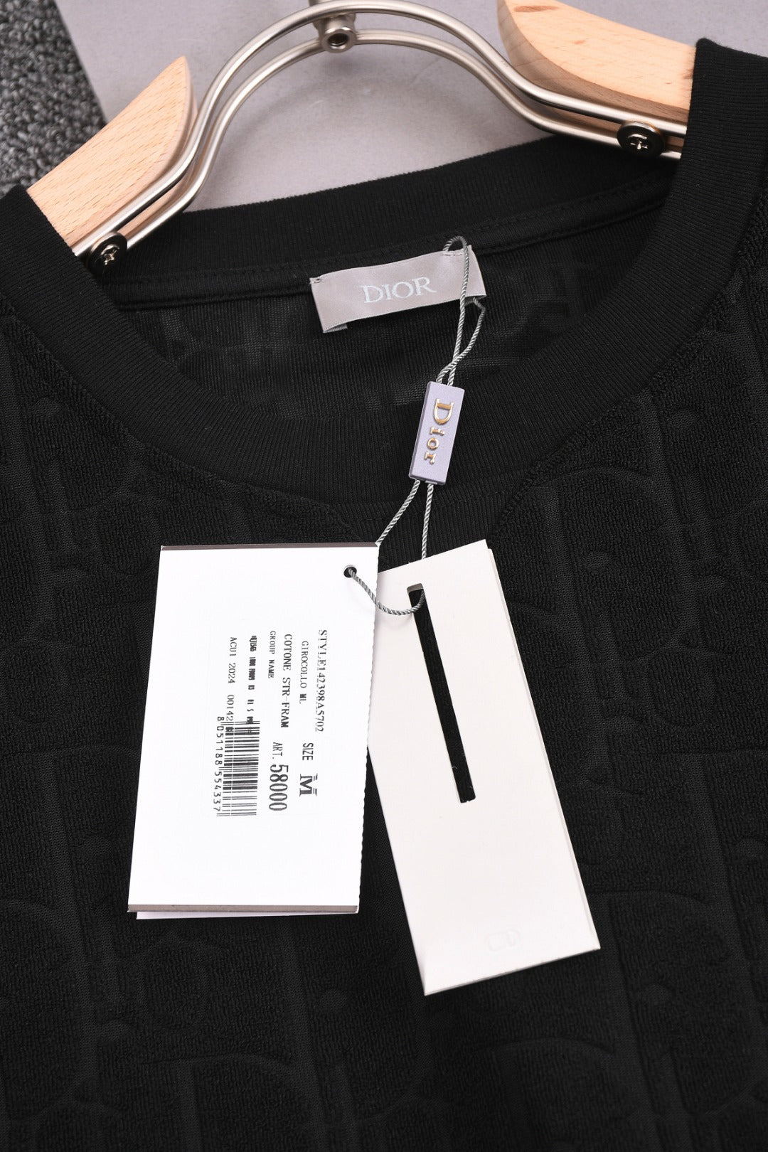 DIOR 25SS Classic Monogram Jacquard Logo T-Shirt | Terry Texture | Pure Cotton | XS–L | 6 Colors