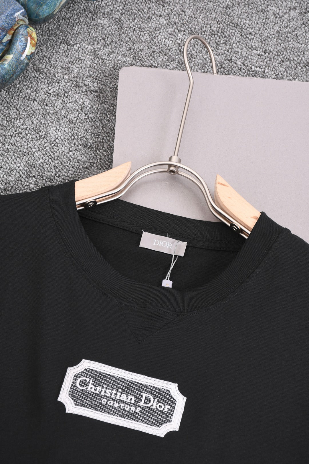 DIOR 25SS Classic CD Letter Frame Logo Embroidery T-Shirt | Pure Cotton | XS–L | 4 Colors