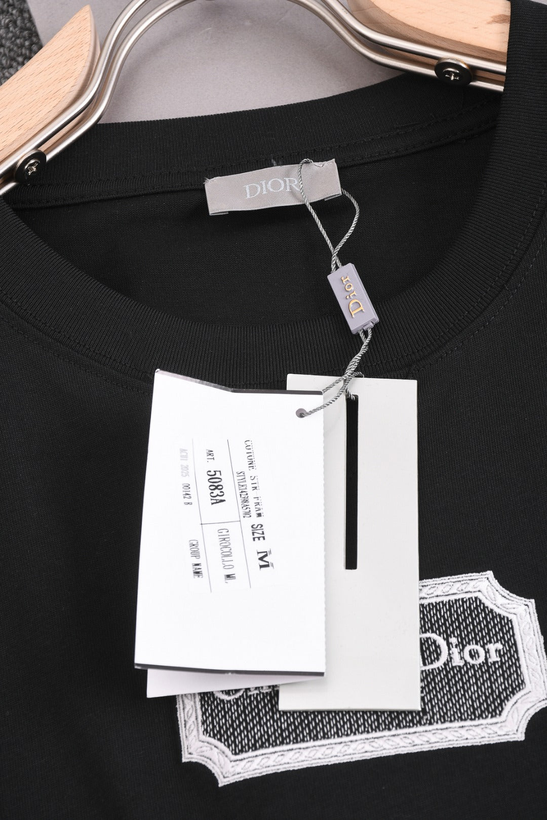 DIOR 25SS Classic CD Letter Frame Logo Embroidery T-Shirt | Pure Cotton | XS–L | 4 Colors