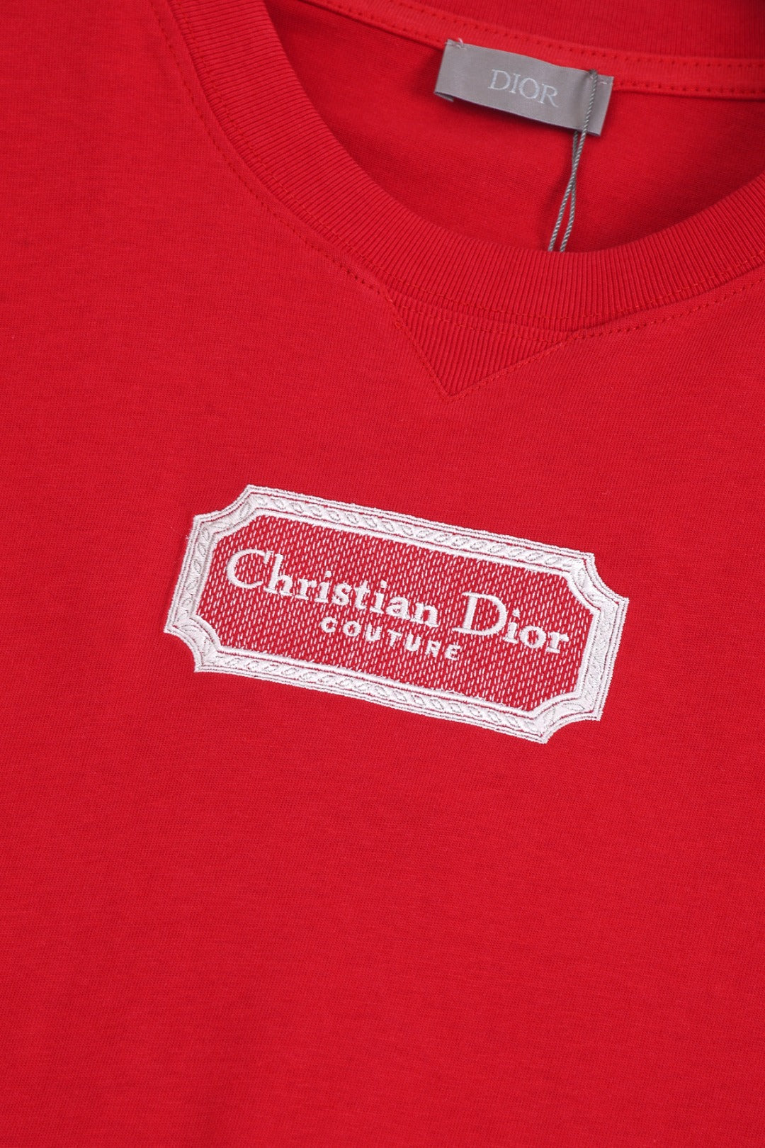 DIOR 25SS Classic CD Letter Frame Logo Embroidery T-Shirt | Pure Cotton | XS–L | 4 Colors