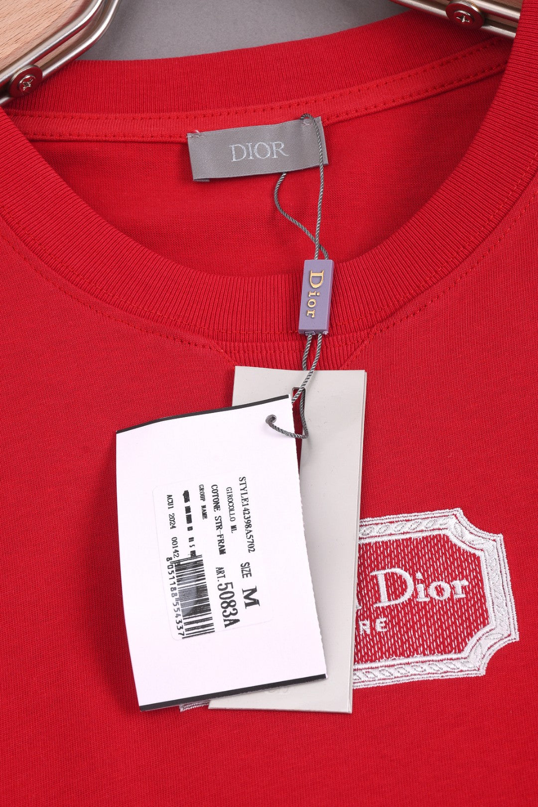 DIOR 25SS Classic CD Letter Frame Logo Embroidery T-Shirt | Pure Cotton | XS–L | 4 Colors