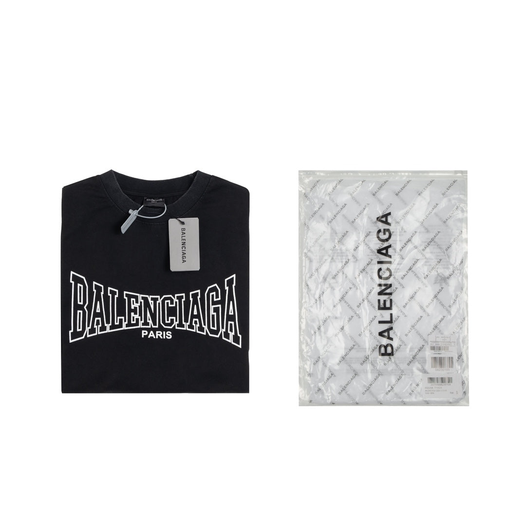 BALENCIAGA Cracked Print Distressed T-Shirt Premium Heavyweight Oversized Unisex - Size XS–L