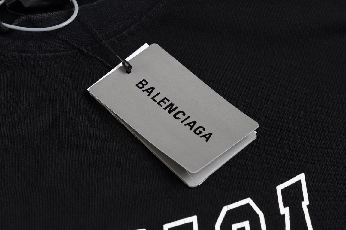 BALENCIAGA Cracked Print Distressed T-Shirt Premium Heavyweight Oversized Unisex - Size XS–L