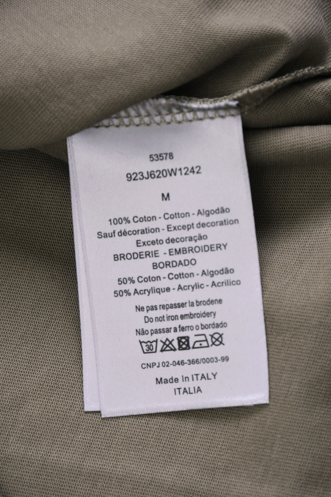 DIOR 25SS Classic CD Letter Frame Logo Embroidery T-Shirt | Pure Cotton | XS–L | 4 Colors