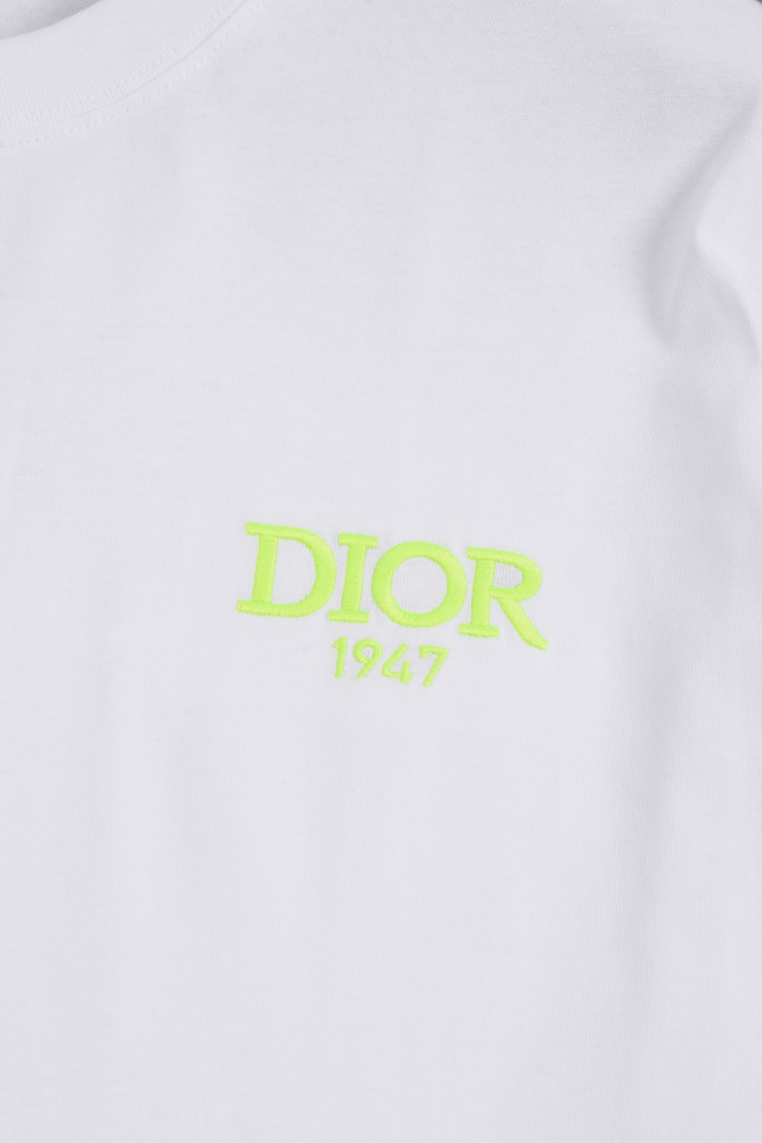 DIOR 25SS Classic CD Letter Frame Logo Embroidery T-Shirt | Pure Cotton | XS–L | 4 Colors
