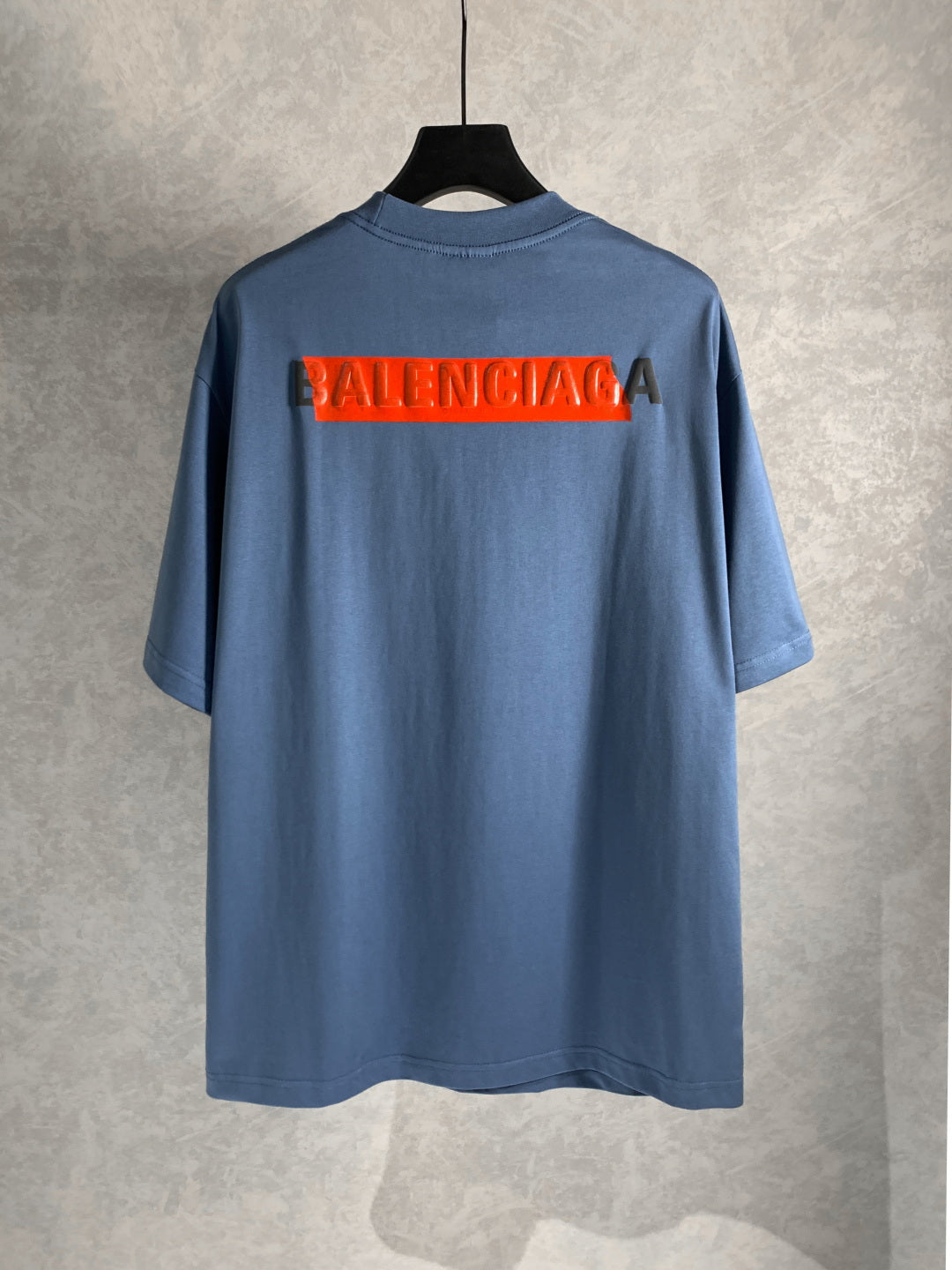 BALENCIAGA Tape Letter Embossed Print T-Shirt Multi-Layer Graphic Oversized Unisex - Size XS–L