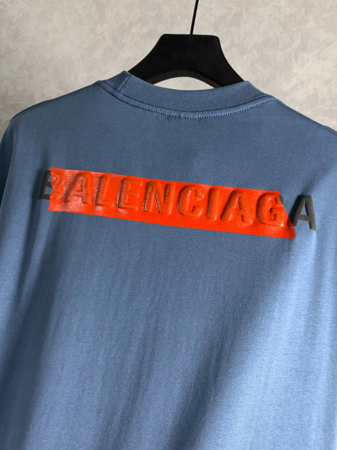 BALENCIAGA Tape Letter Embossed Print T-Shirt Multi-Layer Graphic Oversized Unisex - Size XS–L