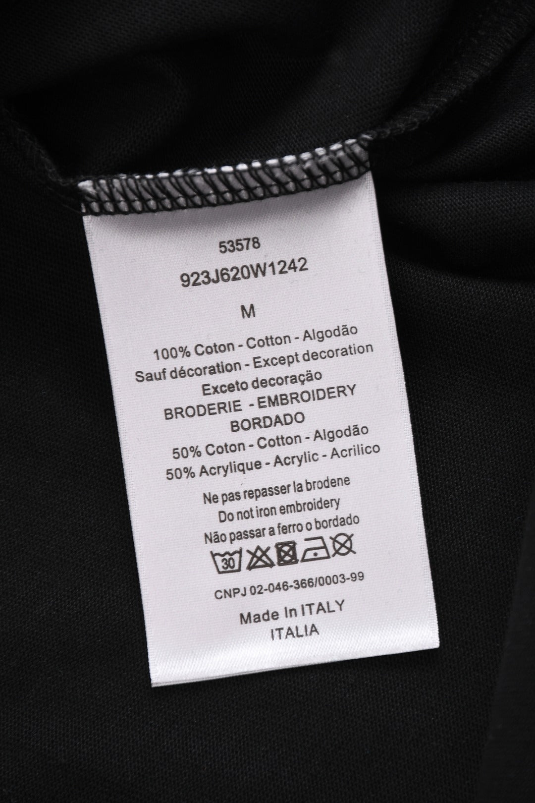 DIOR 25SS Classic 1947 Embroidered Logo T-Shirt | Pure Cotton | XS–L | Black/White/Green
